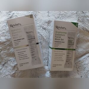 Revive 10 Pk Facial MASK 10Pk Hyaluronic Acid Mask 20 Pc Travel Size